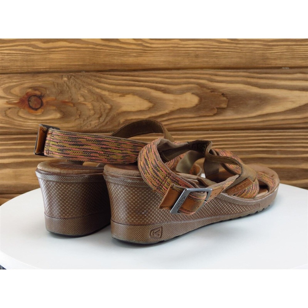 KEEN Size 8.5 M Women Sandal Ankle Strap Brown Fabric - Picture 6 of 10